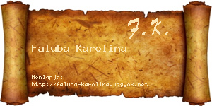 Faluba Karolina névjegykártya